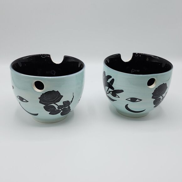 UO Home Set of 2 Ramen Noodle Bowls with Chopstick Holders Sticks Not Included - Picture 16 of 16